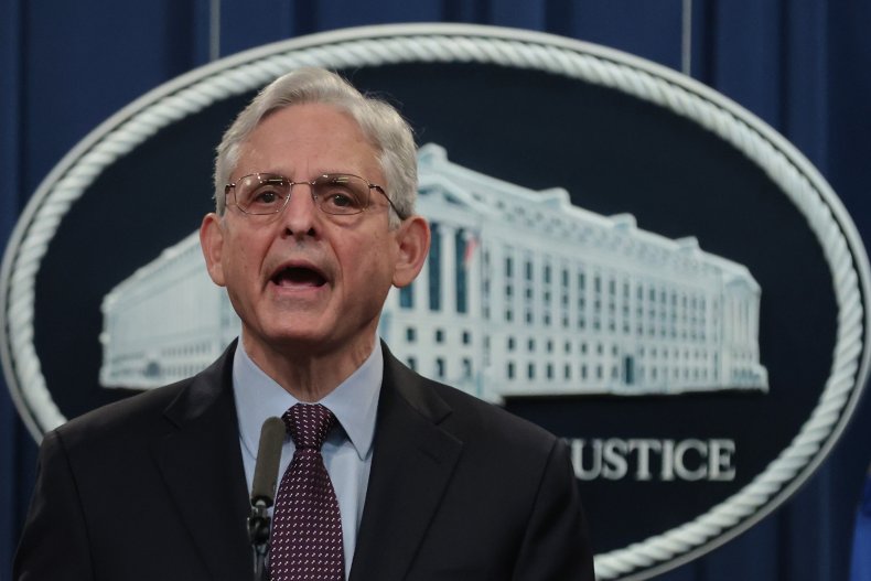 Merrick Garland Speaks at a Press Conference