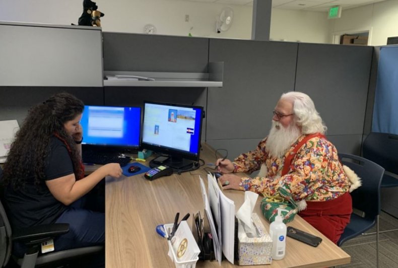 Santa getting concealed handgun permit