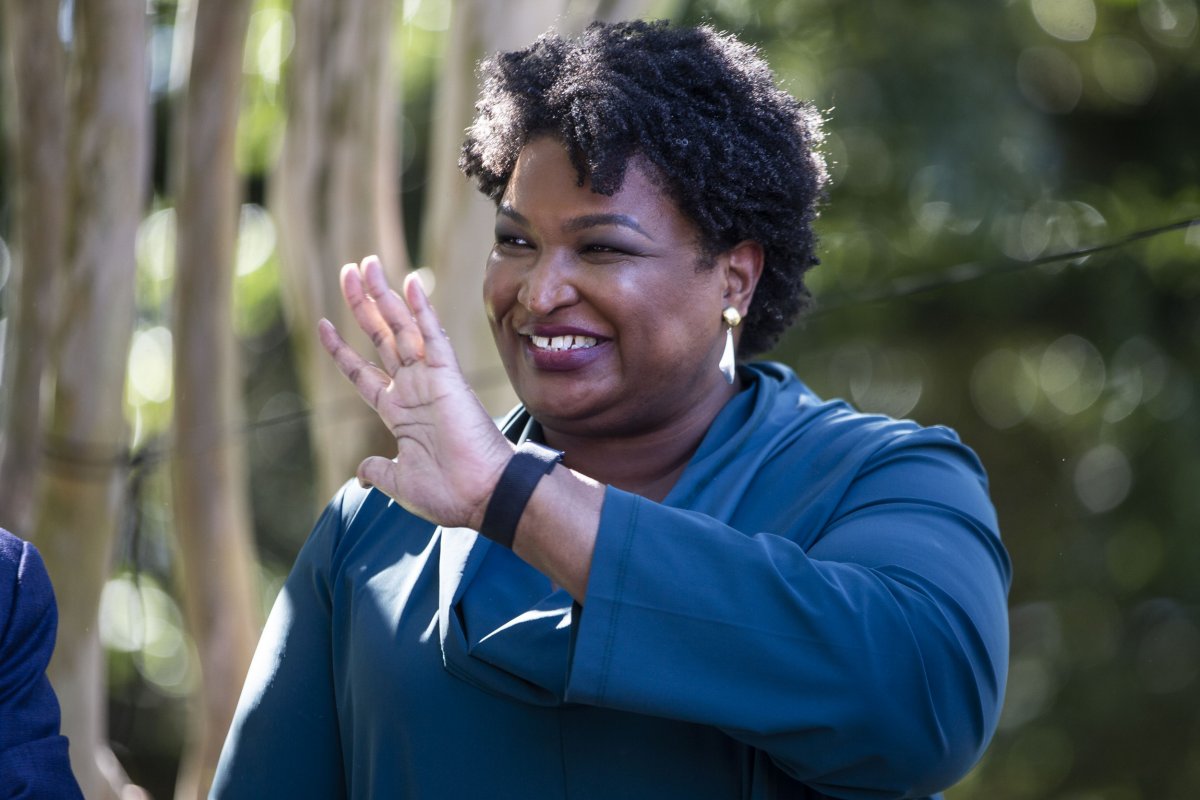Stacey Abrams at Terry McAuliffe rally