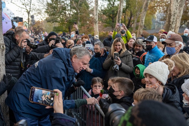 Bill De Blasio Kids Children Vaccine Mandate