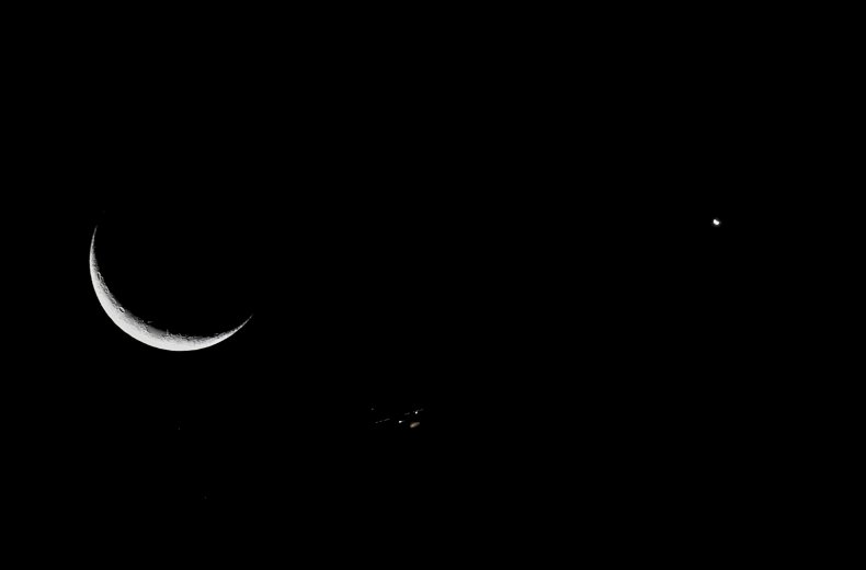 Moon and Venus