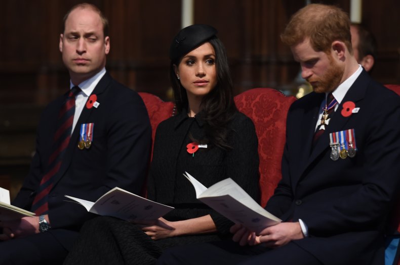 Harry and Meghan With Prince William
