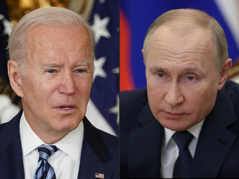 Joe Biden and Vladimir Putin Ukraine invasion