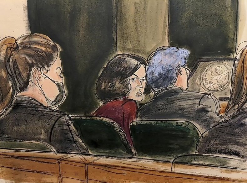 Ghislaine Maxwell's Epstein Trial Sketch