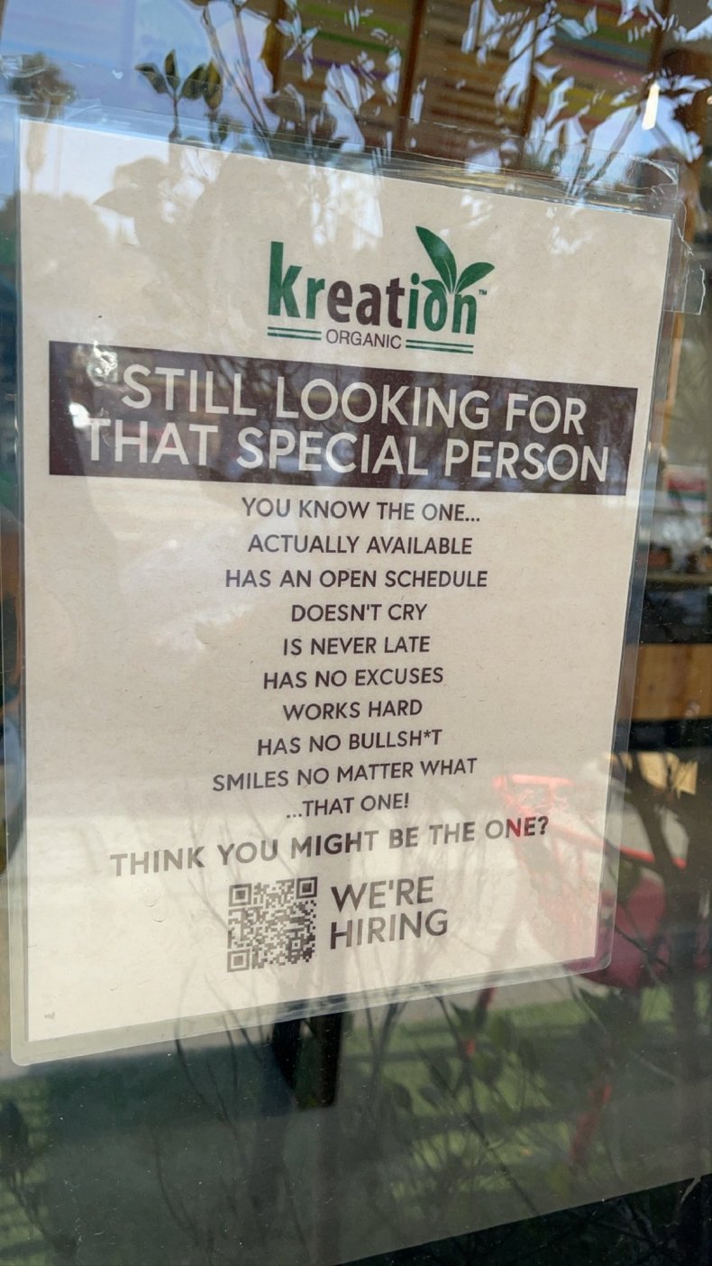 Photo of Kreation's sign. 