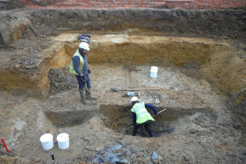 Excavation work underway