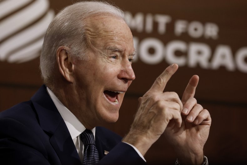 joe biden at virtual summit for democracy