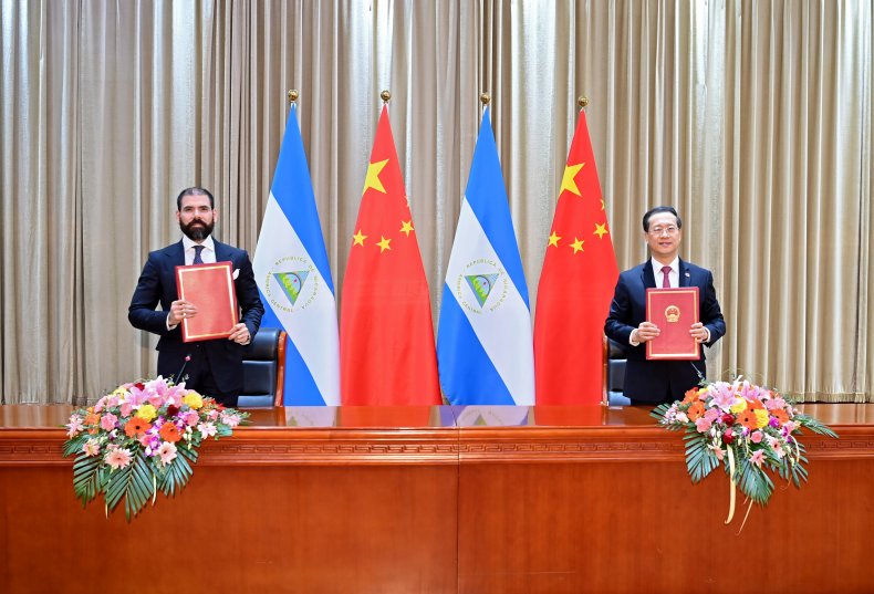 China, Nicaragua, relations, declaration