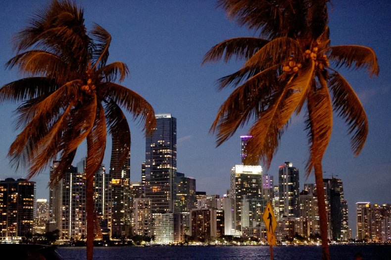 The City of Miami skyline, where many