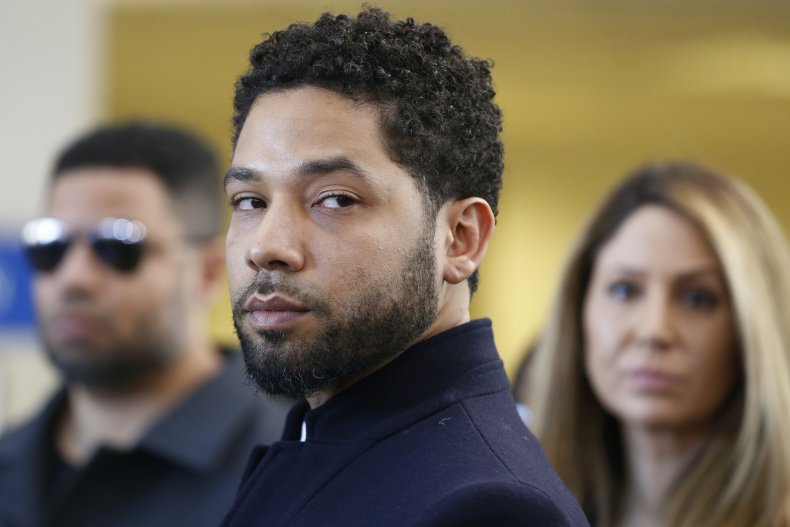 Jussie Smollett at a 2019 Court Appearance