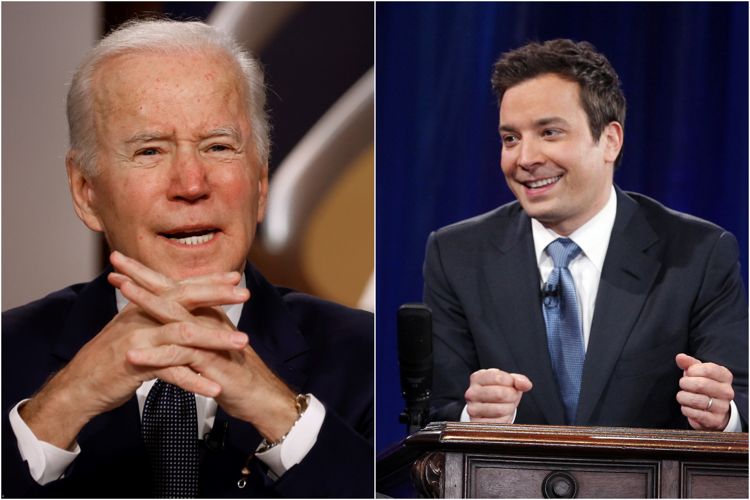 Joe Biden Goes on Jimmy Fallon, With Both Looking to Win Over Doubters