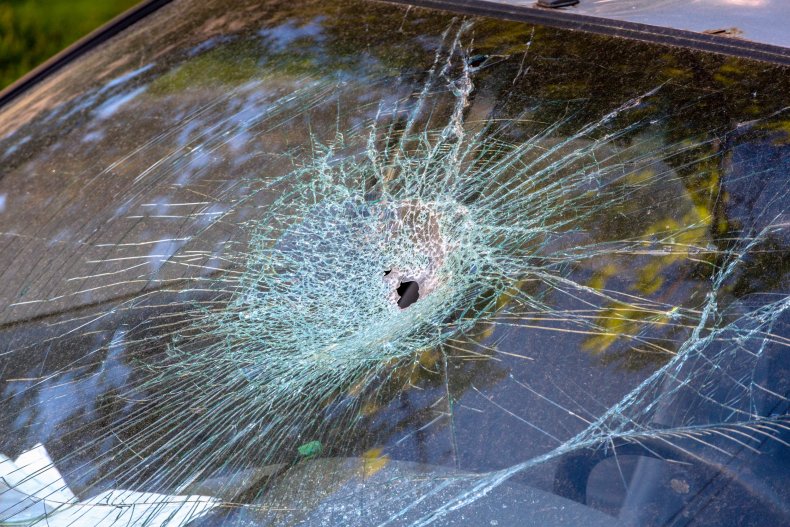 broken windshield 