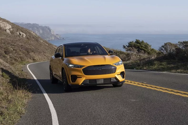 The 2021 Ford Mustang Mach-E GT Performance Edition is the sportiest Mach-E yet.  Source : newsweek.com