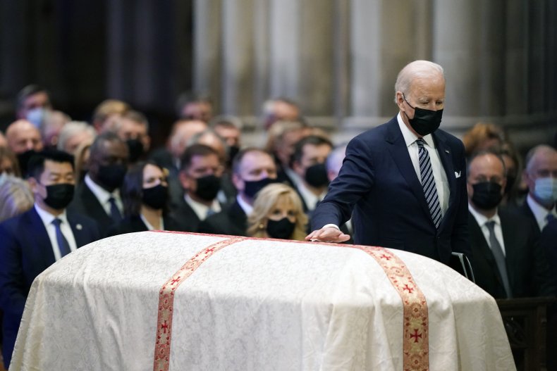 Funeral of Bob Dole, Joe Biden, Washington Church