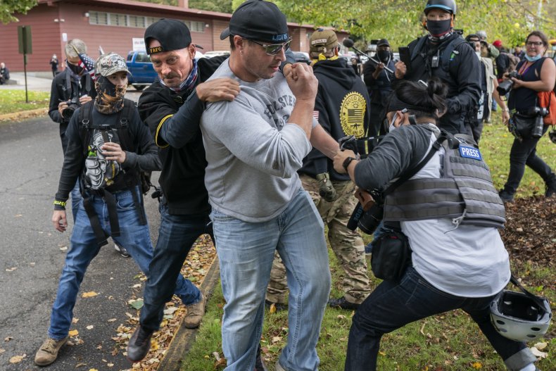 Portland, Alan Swinney, Proud Boys, Protests