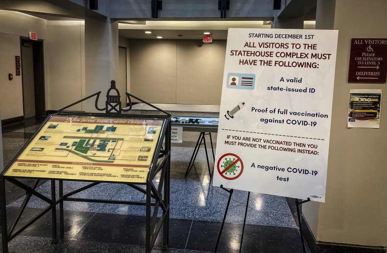New Jersey Statehouse, Vaccine Requirement, Republicans