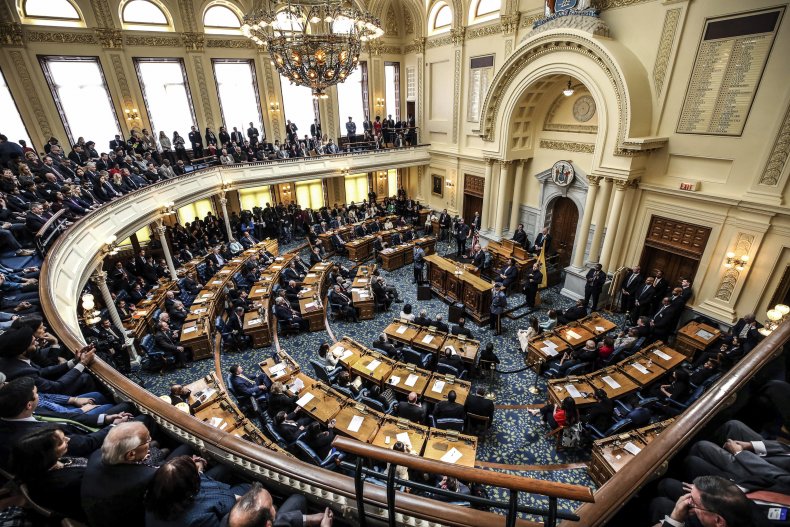 New Jersey Statehouse, Vaccine Requirement, Republicans