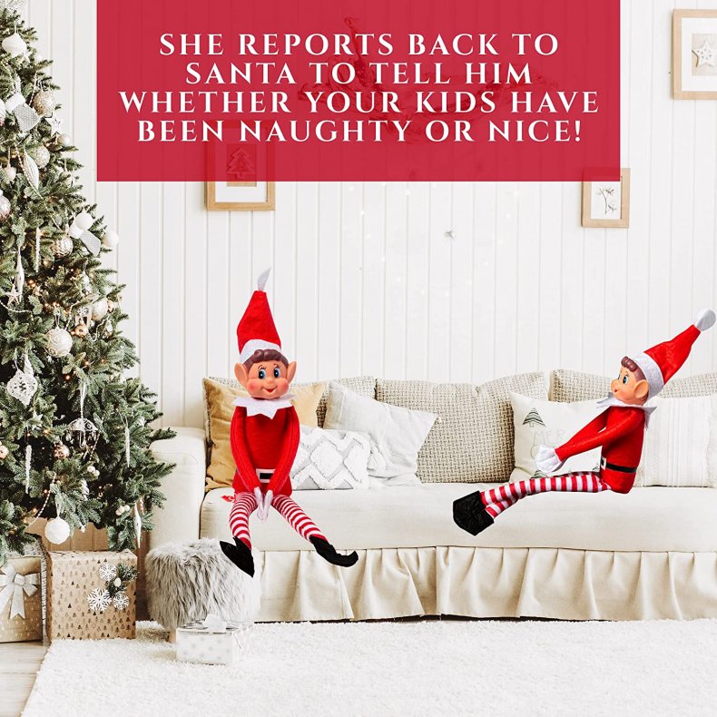 Christmas elf misbehaving