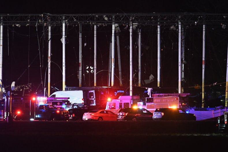 First Responders at the Amazon Warehouse Collapse