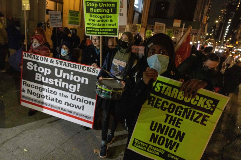 amazon surveillance starbucks union busting