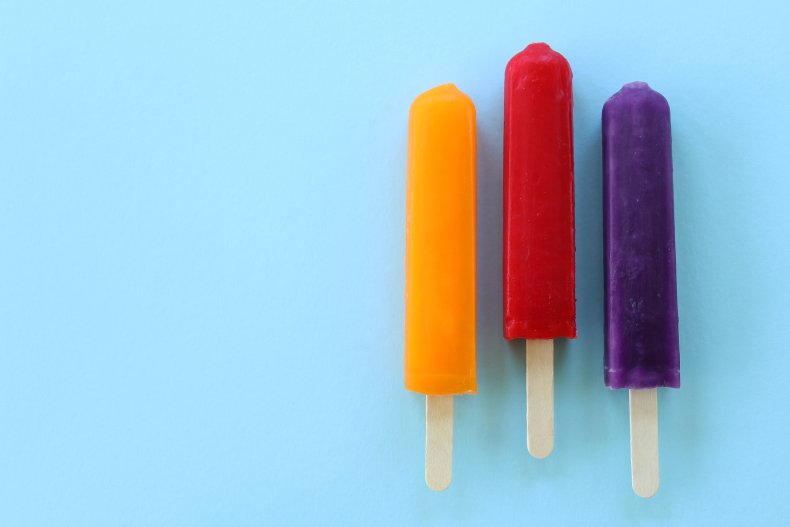 Stock image of popsicles