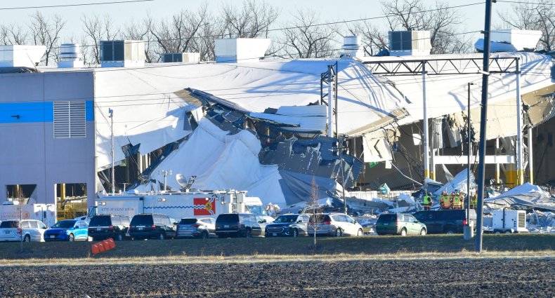amazon warehouse collapse tornado