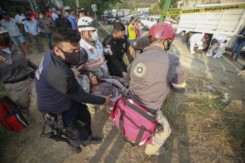 Guatemala Migrants, Mexico, Truck Crash