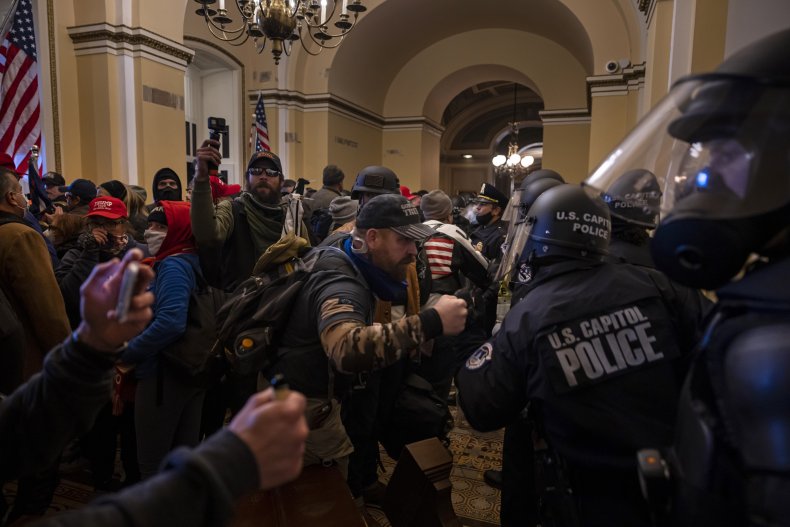 شورش پلیس در کنگره در 6 ژانویه گارد ملی 
