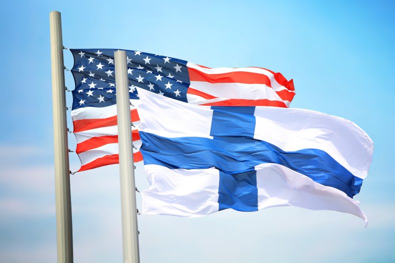 U.S. Finland Flags