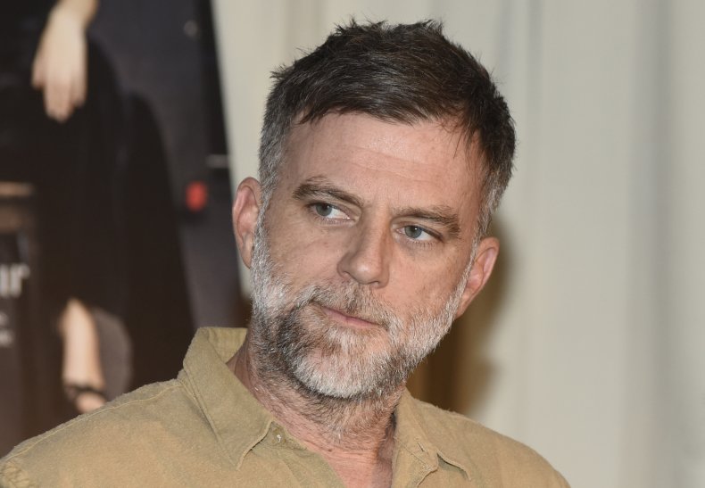 Paul Thomas Anderson at a press conference.