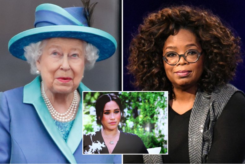 Queen Elizabeth II, Oprah Winfrey, Meghan Markle.