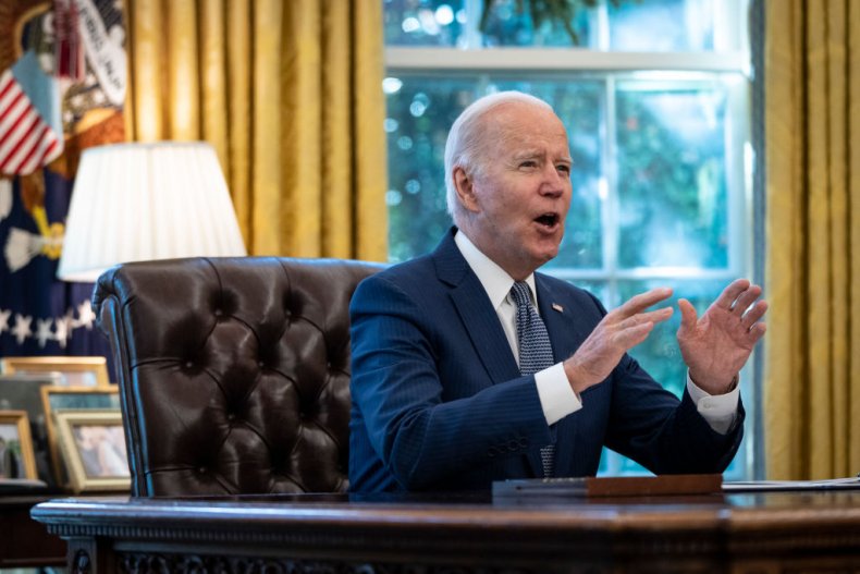 President Joe Biden speaks
