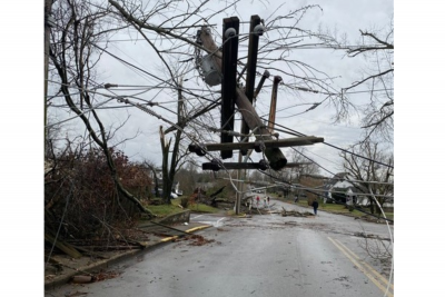 Tornado Damage in Bowling Green Kentucky 