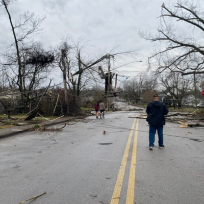 Tornado Damage in Bowling Green Kentucky Tornado Damage in Bowling Green Kentucky