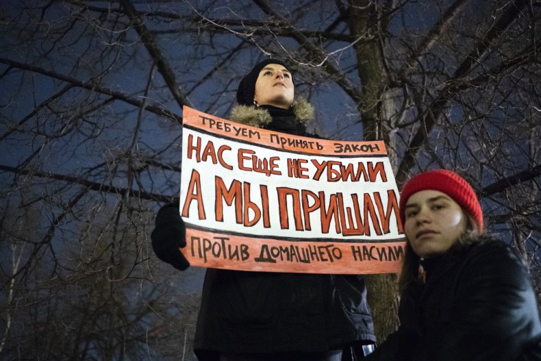 Russia, Domestic Violence, Protest