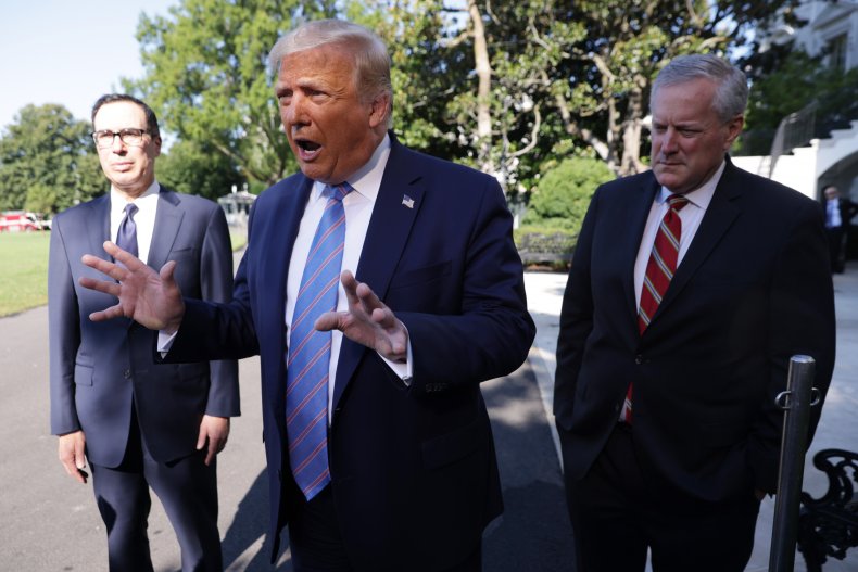 Mark Meadows with former President Donald Trump