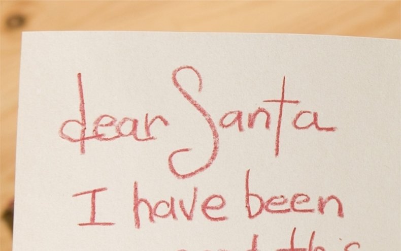 A letter to Santa.