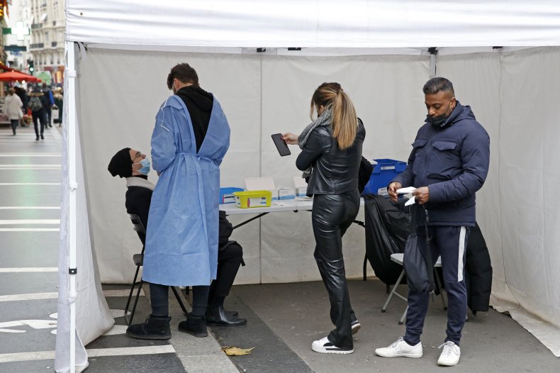Paris, France, COVID test