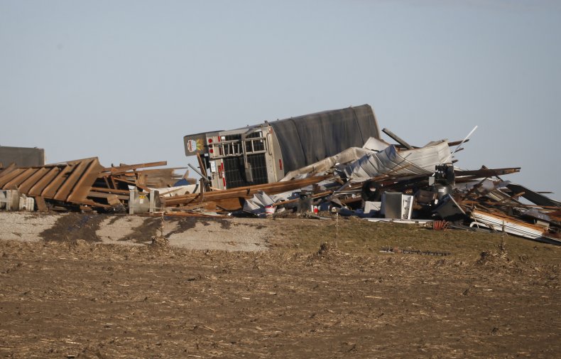 Iowa, storm, tornado, debris