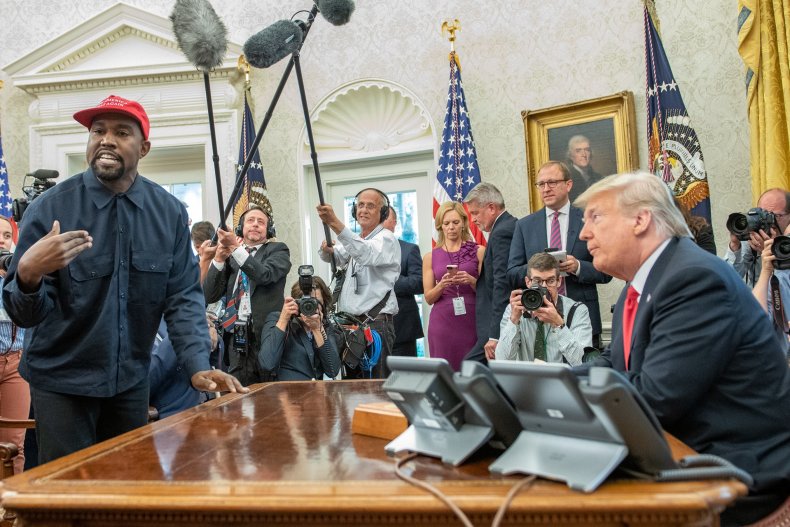 Kanye West and former President Donald Trump