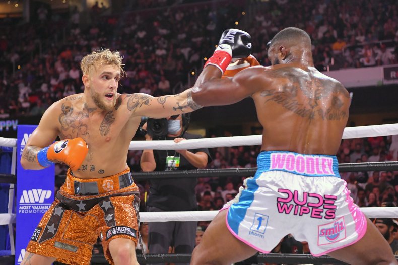 Jake Paul and Tyron Woodley