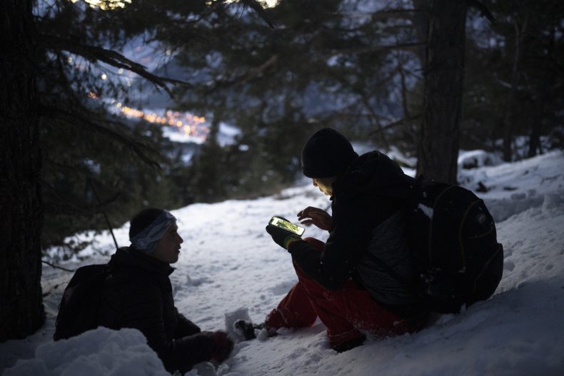Alps, migrants, France