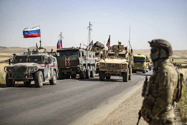 US, Russia, troops, convoy, Syria