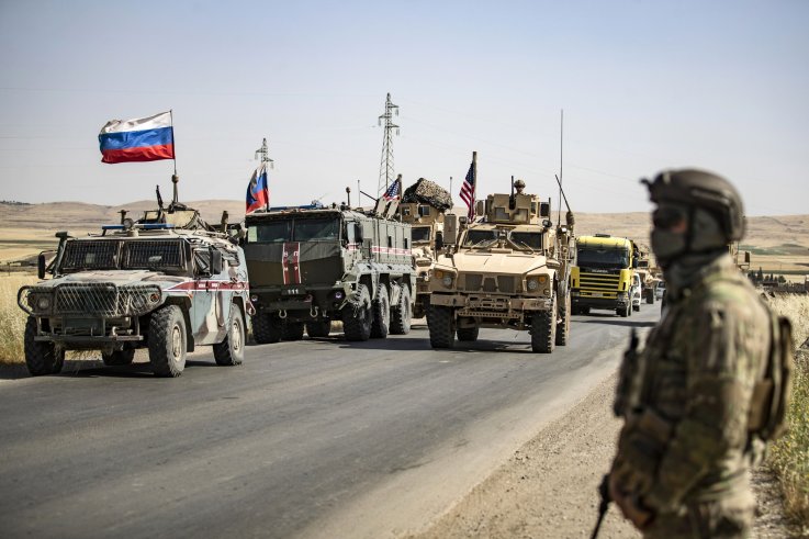 US, Russia, troops, convoy, Syria