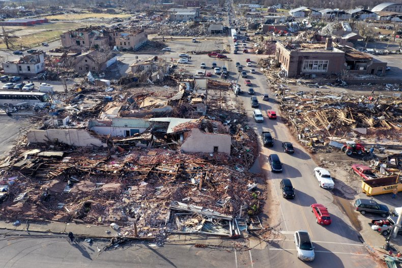 Kentucky tornadoes/ grandmother reunited with infants