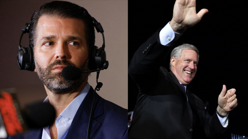 Donald Trump Jr. and Mark Meadows