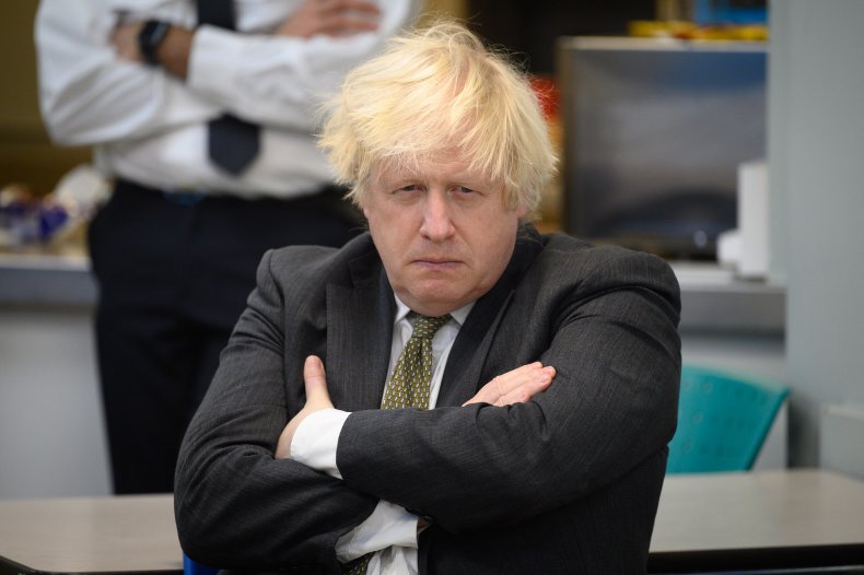 Britain's Prime Minster Boris Johnson