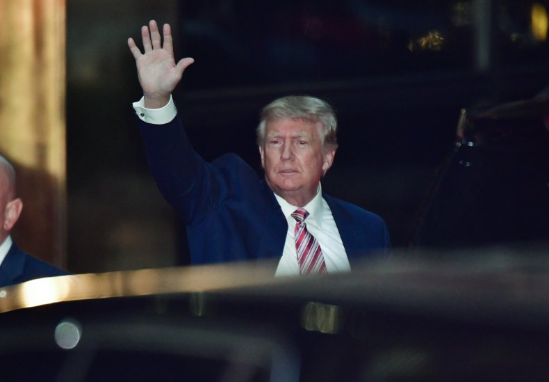 Former President Donald Trump leaves Trump Tower