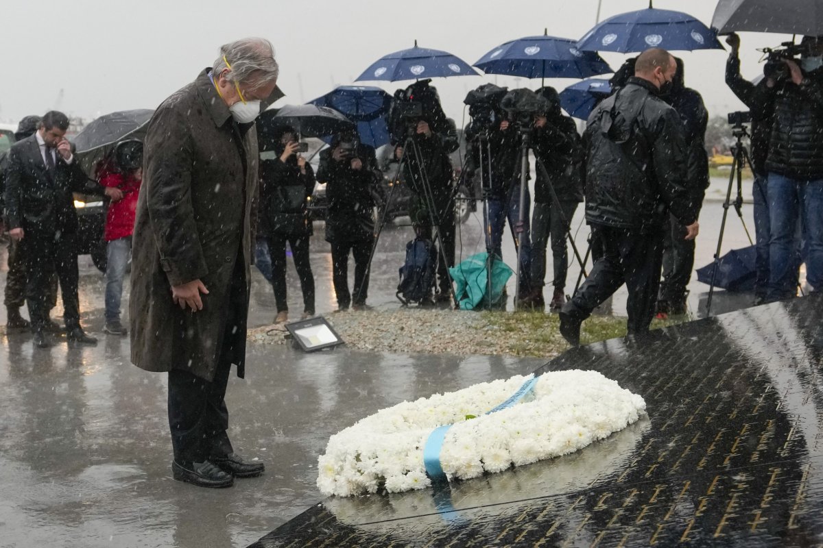 Antonio Guterres, Beirut, Lebanon, memorial
