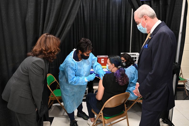 Phil Murphy, Kamala Harris, COVID-19, vaccine
